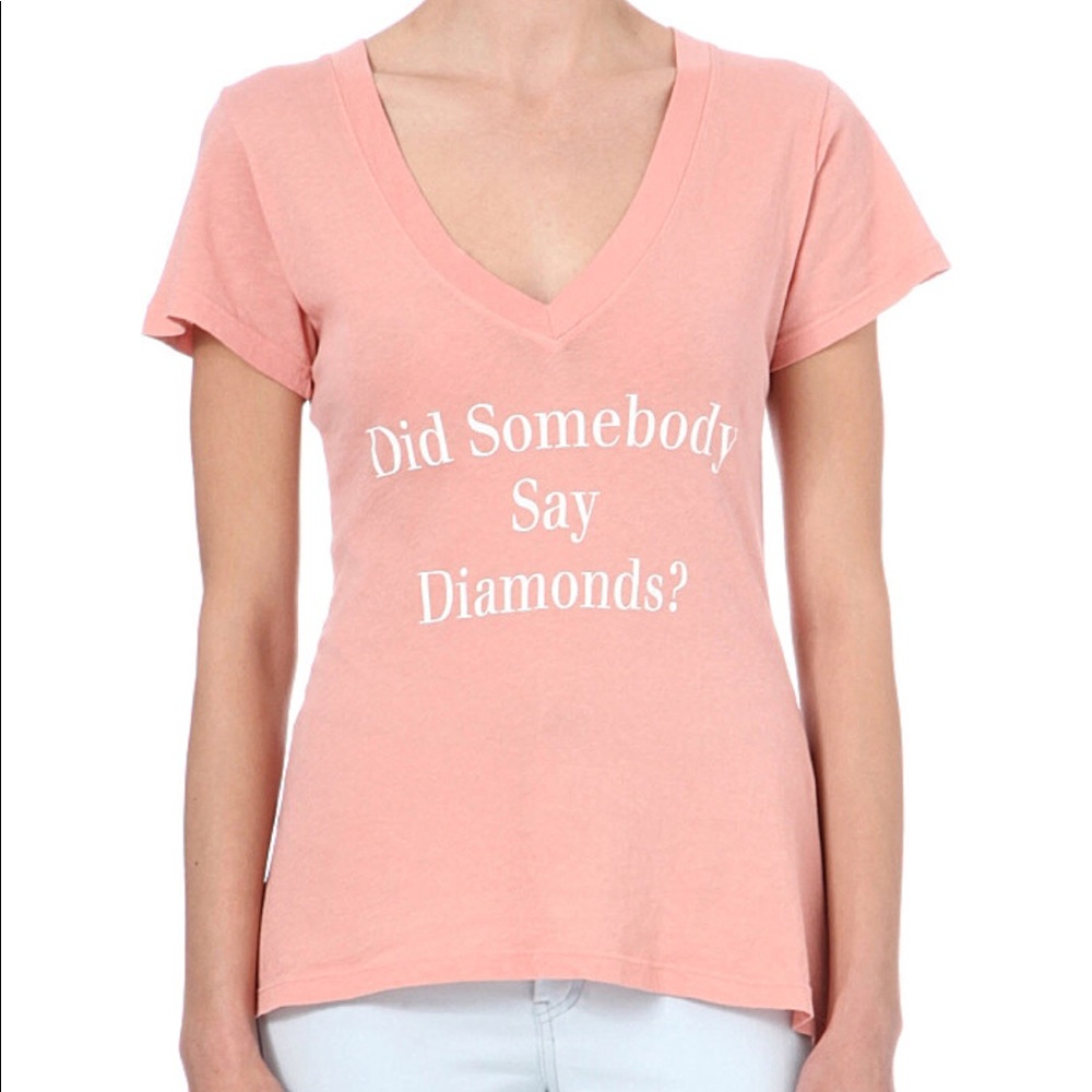 Wildfox vneck tee size small